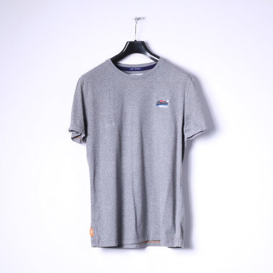 Superdry T-shirt XL (M) pour hommes en coton gris édition Surf