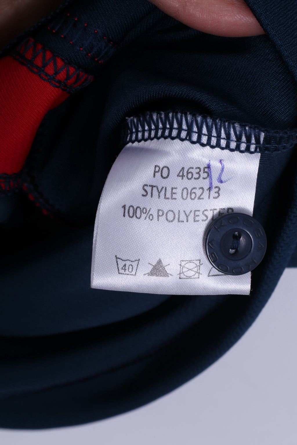 KOOGA Chemise L Homme Marine Rouge Rugby Col Boutonné # 10 Old Gittonians Jersey Top