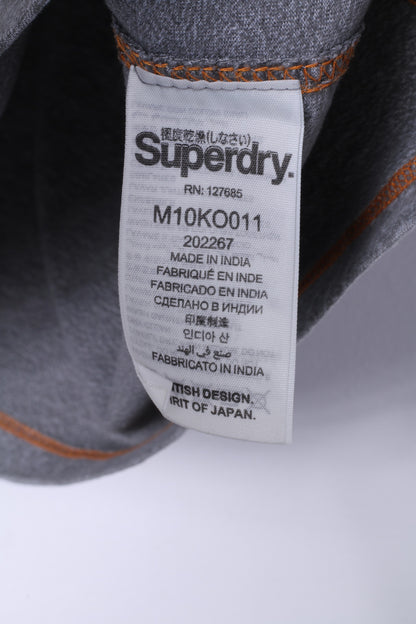Superdry Mens XL (M) T- Shirt Grey Cotton Surf Edition Basic Tee Top