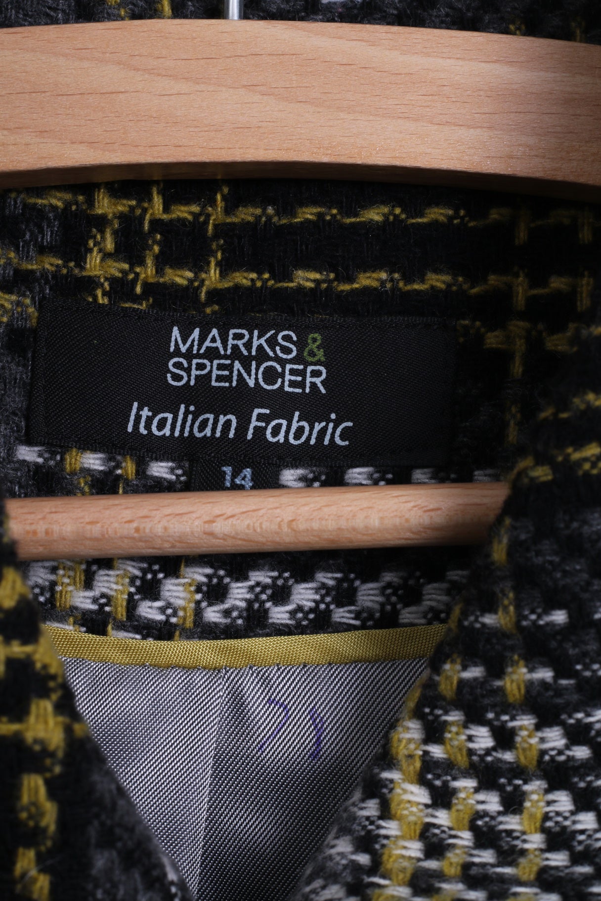 Marks &amp; Spencer Veste 14 pour femme en laine mélangée grise à double boutonnage