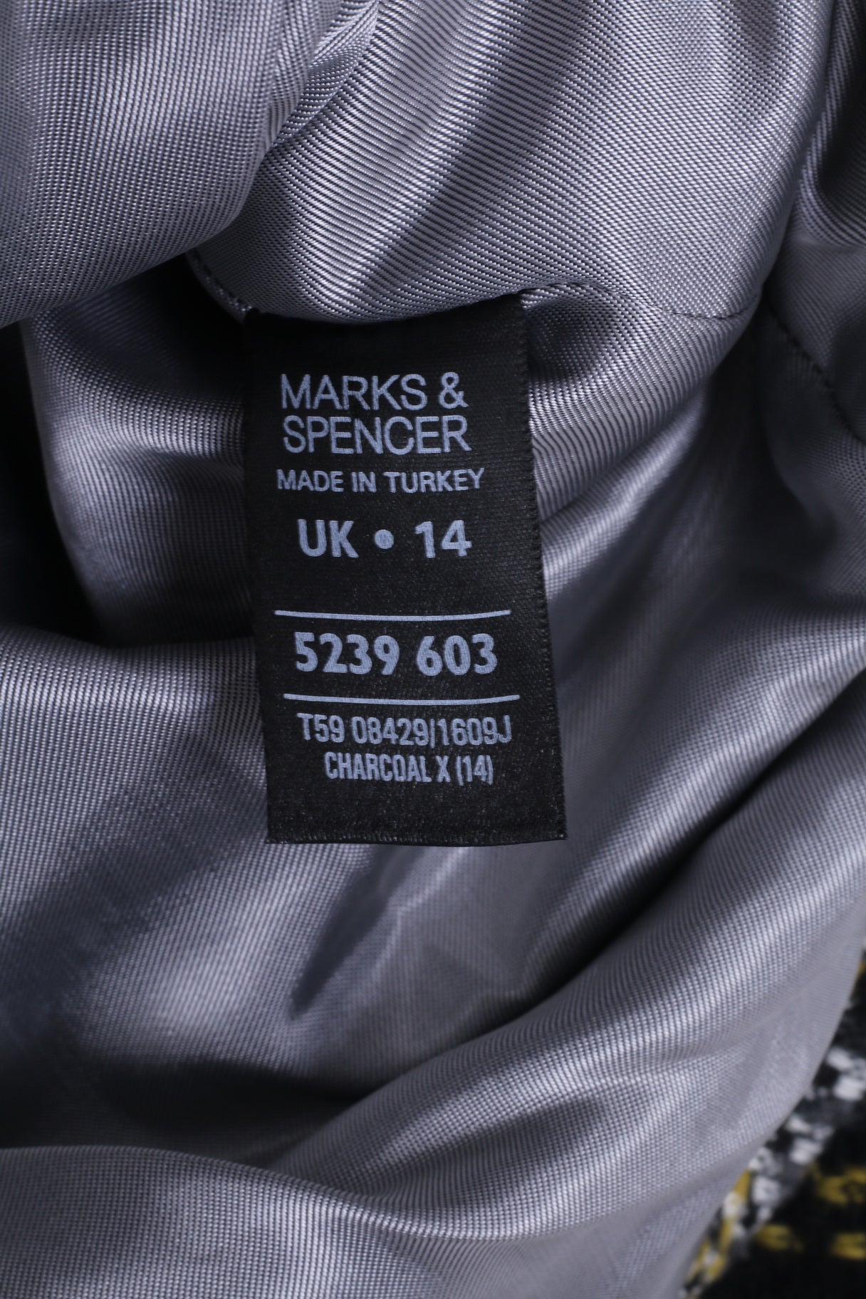 Marks &amp; Spencer Veste 14 pour femme en laine mélangée grise à double boutonnage
