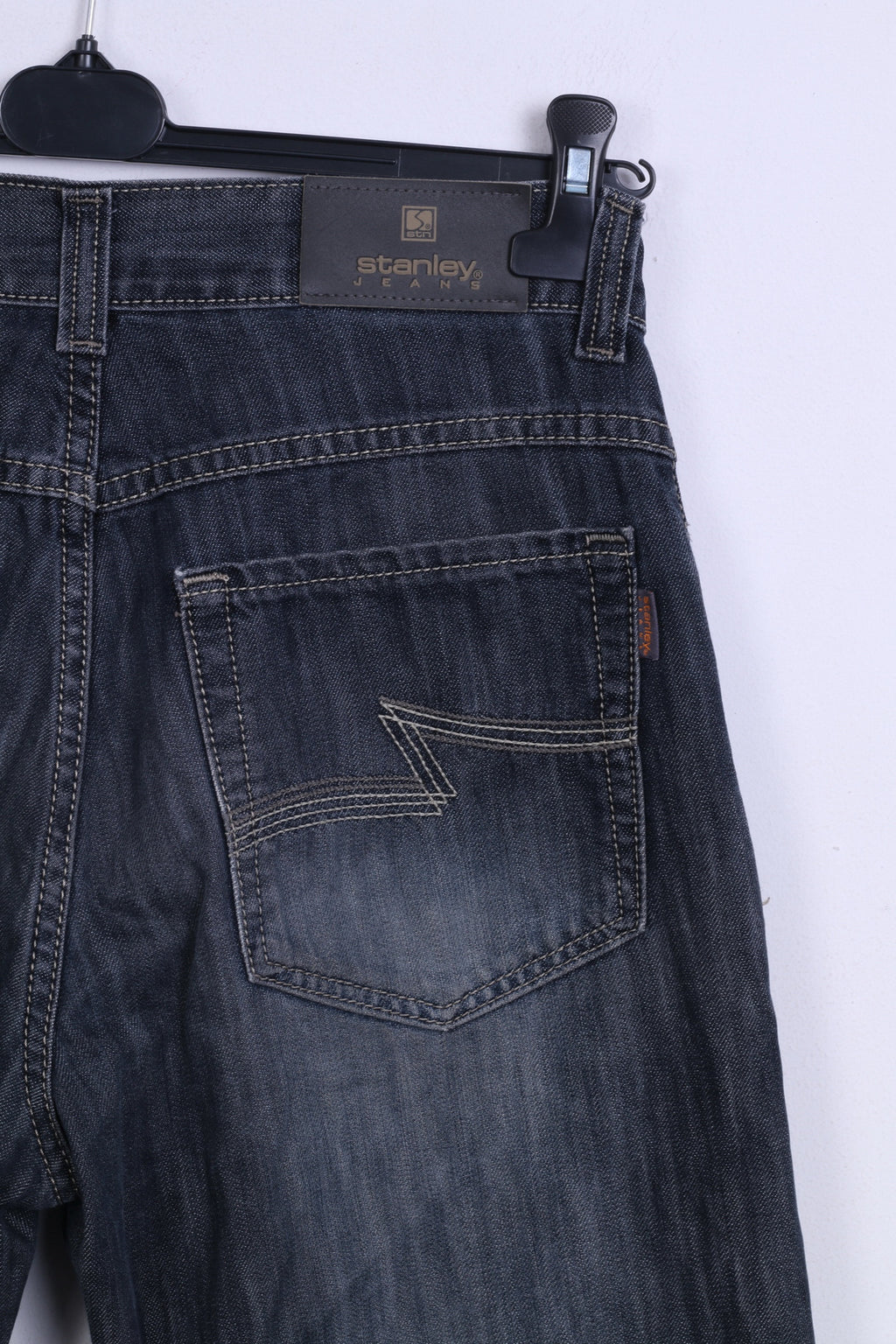 Stanley Jeans Pantalon L34 Denim Homme Bleu Marine Coton