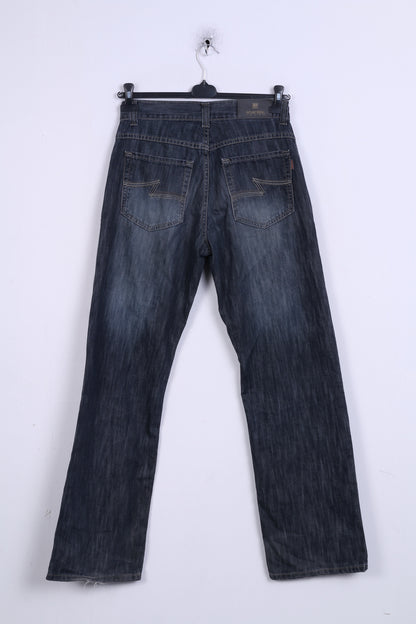 Stanley Jeans Mens L34 Trousers Denim Jeans Navy Cotton