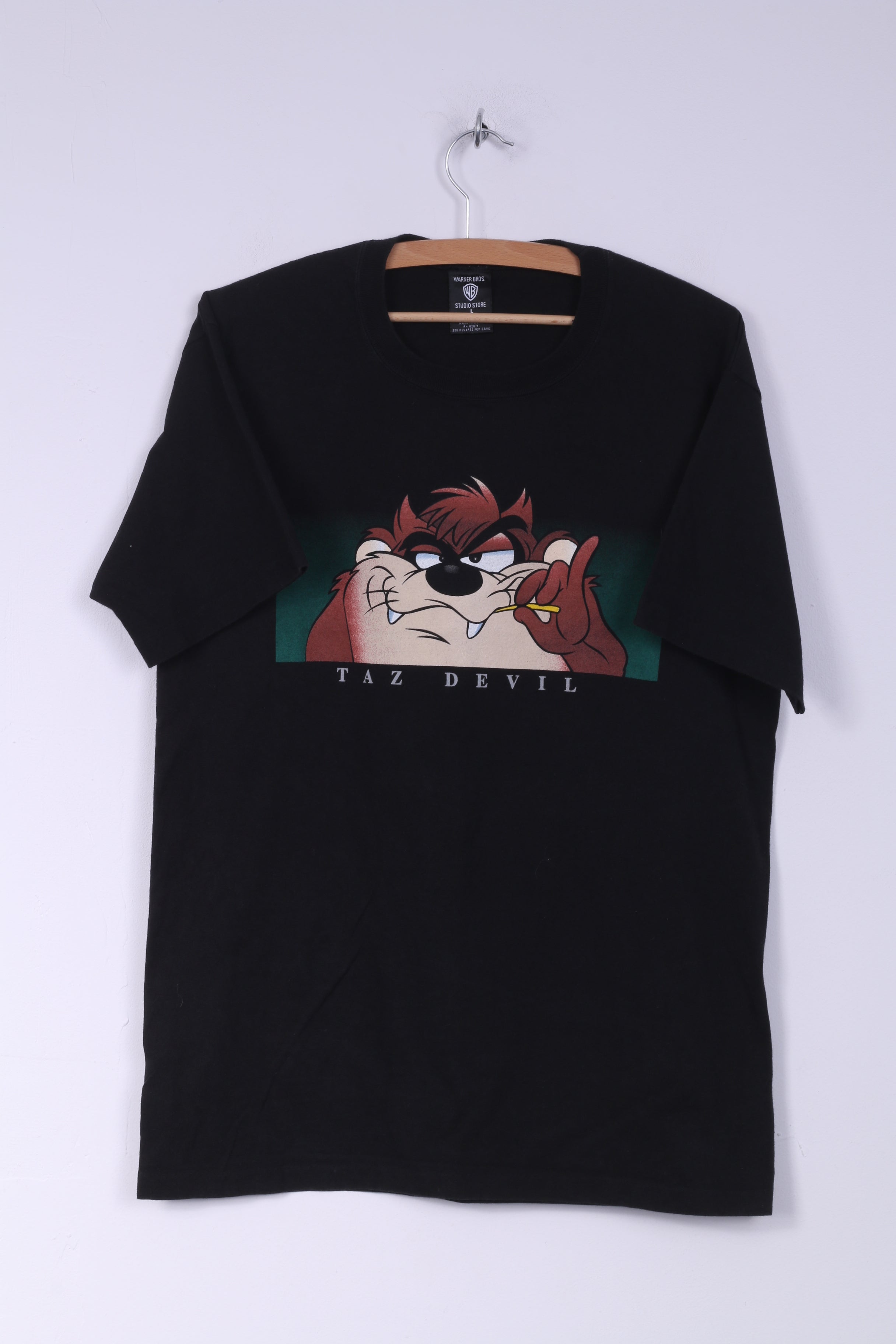 Warner Bros Studio Store Taz Devil Maglietta grafica da uomo L(M) girocollo nera