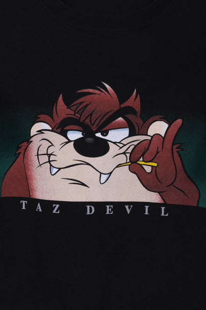 Warner Bros Studio Store Taz Devil Mens L(M) Graphic Shirt Crew Neck Black