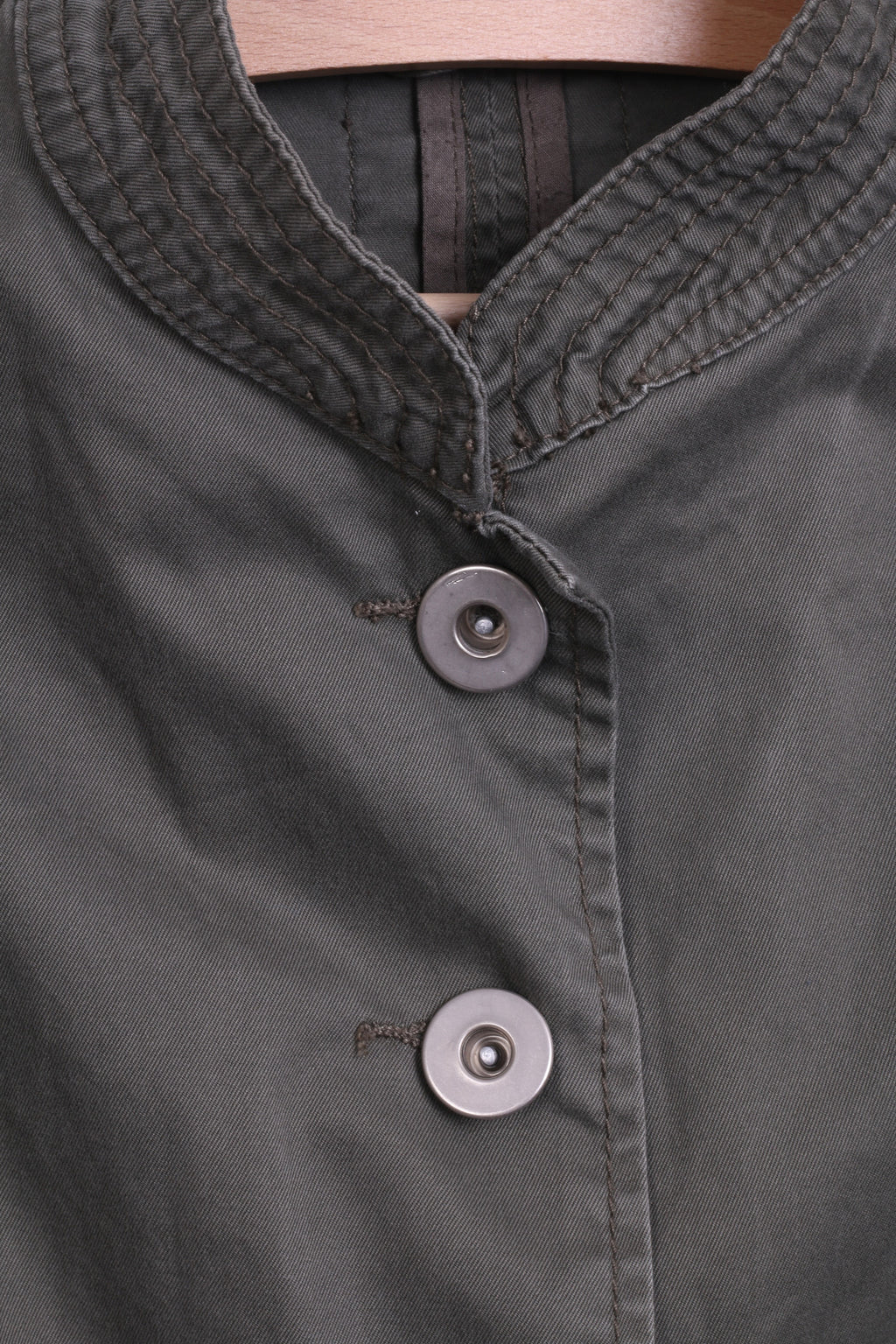 ZABAIONE Womens 36 S Jacket Blazer Cotton Khaki - RetrospectClothes