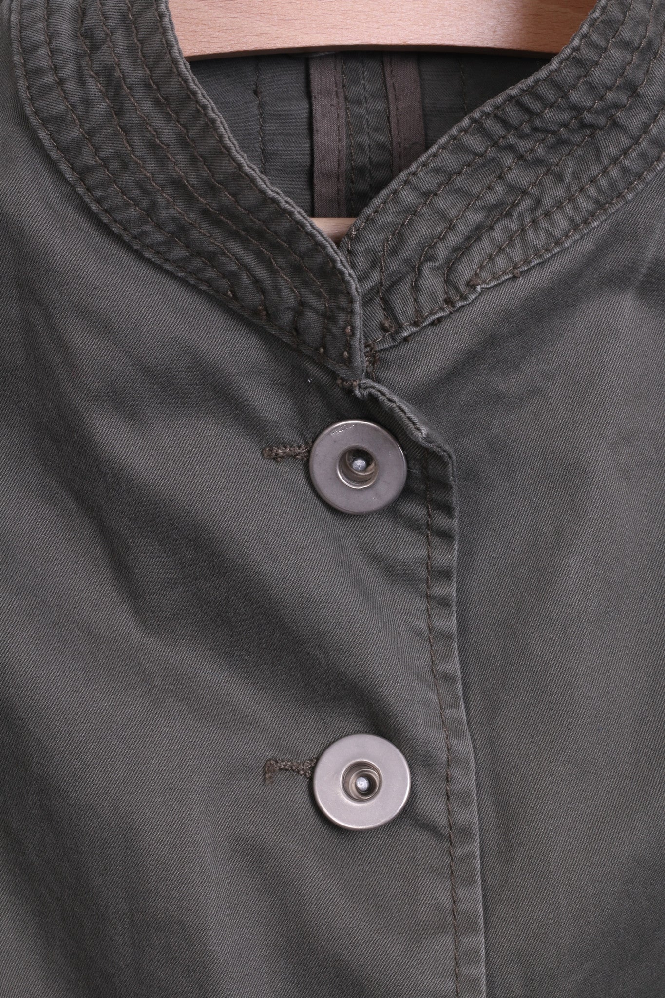 ZABAIONE Womens 36 S Jacket Blazer Cotton Khaki - RetrospectClothes