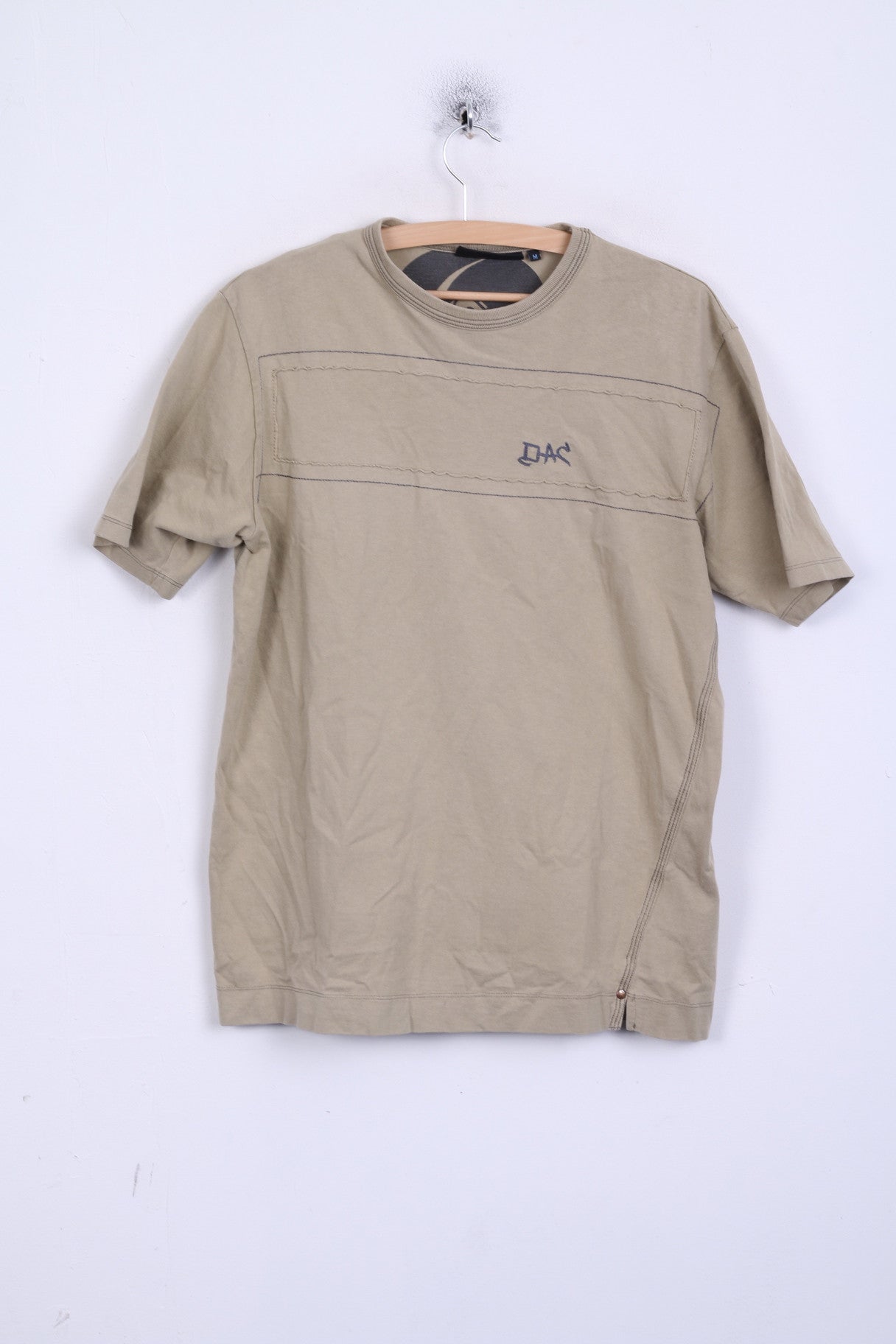 DUCK AND COVER Homme M T-Shirt Coton Vintage Sable Col Ras du Cou