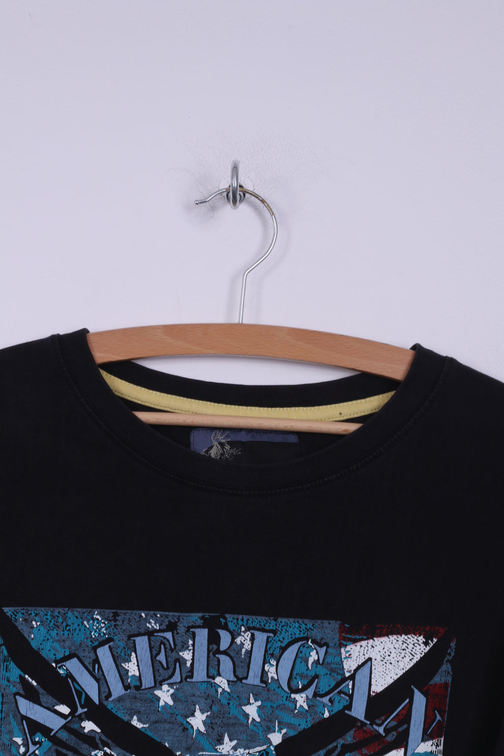 Moto Shop Freedom Maglietta XL da uomo Grafica classica Bikers Club Cotone blu scuro