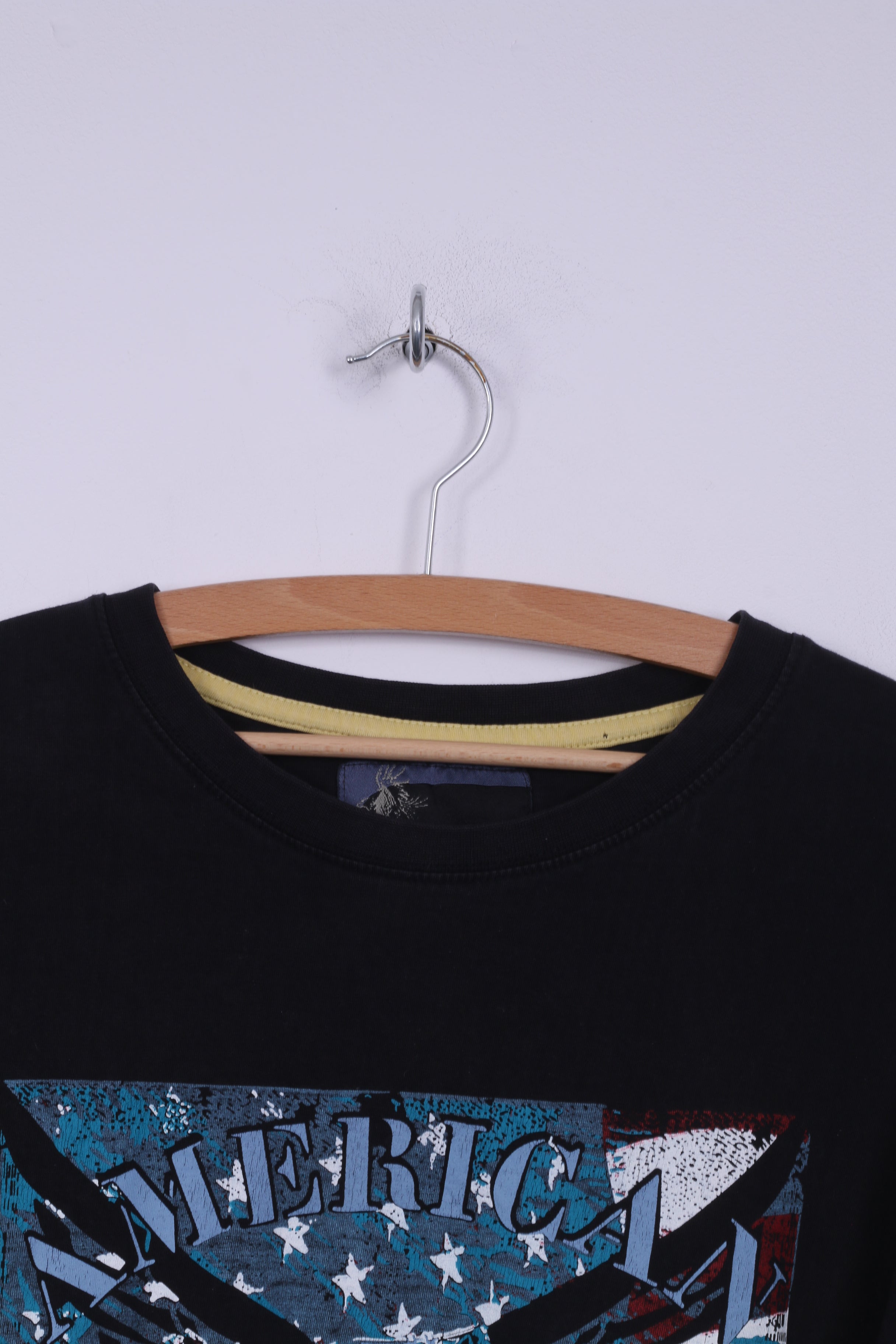 Moto Shop Freedom Maglietta XL da uomo Grafica classica Bikers Club Cotone blu scuro