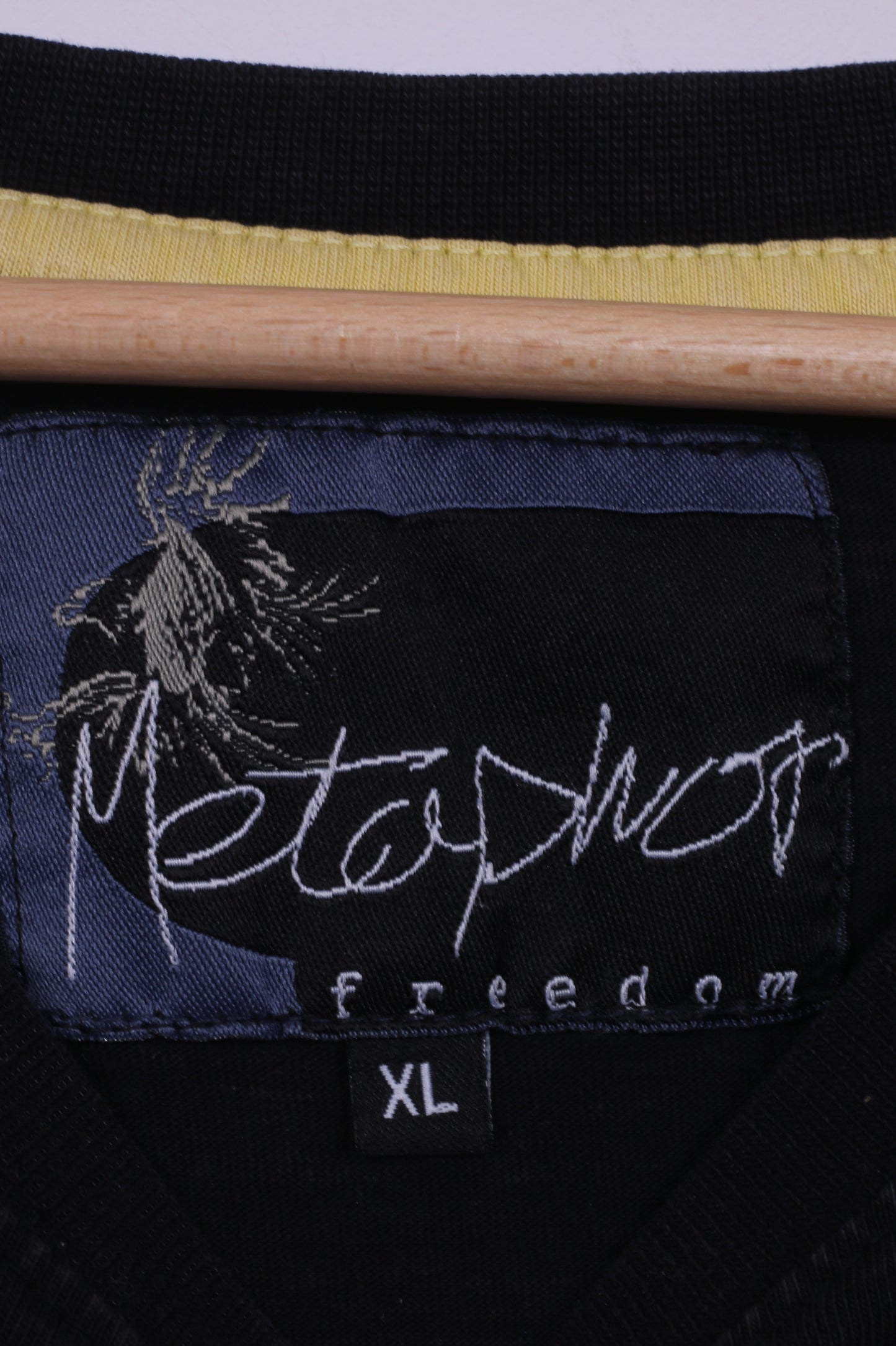 Moto Shop Freedom Mens XL Shirt Graphic Classic Bikers Club Navy Cotton