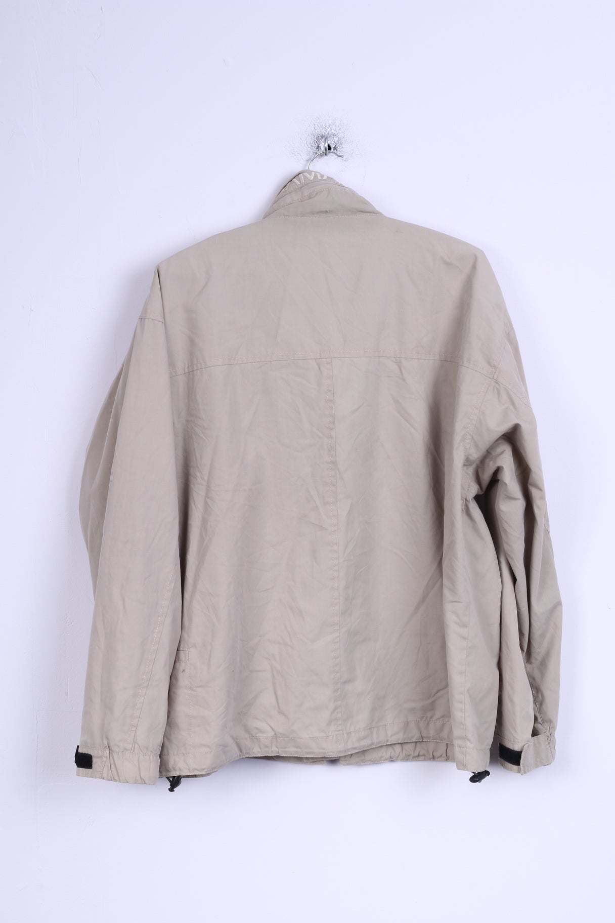 Camaro CMR Giacca da uomo M Beige Leggera con cerniera e cappuccio nascosto