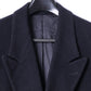 Pierre Cardin Mens 36R S Coat Navy Wool Cashmere Blend Double Breasted