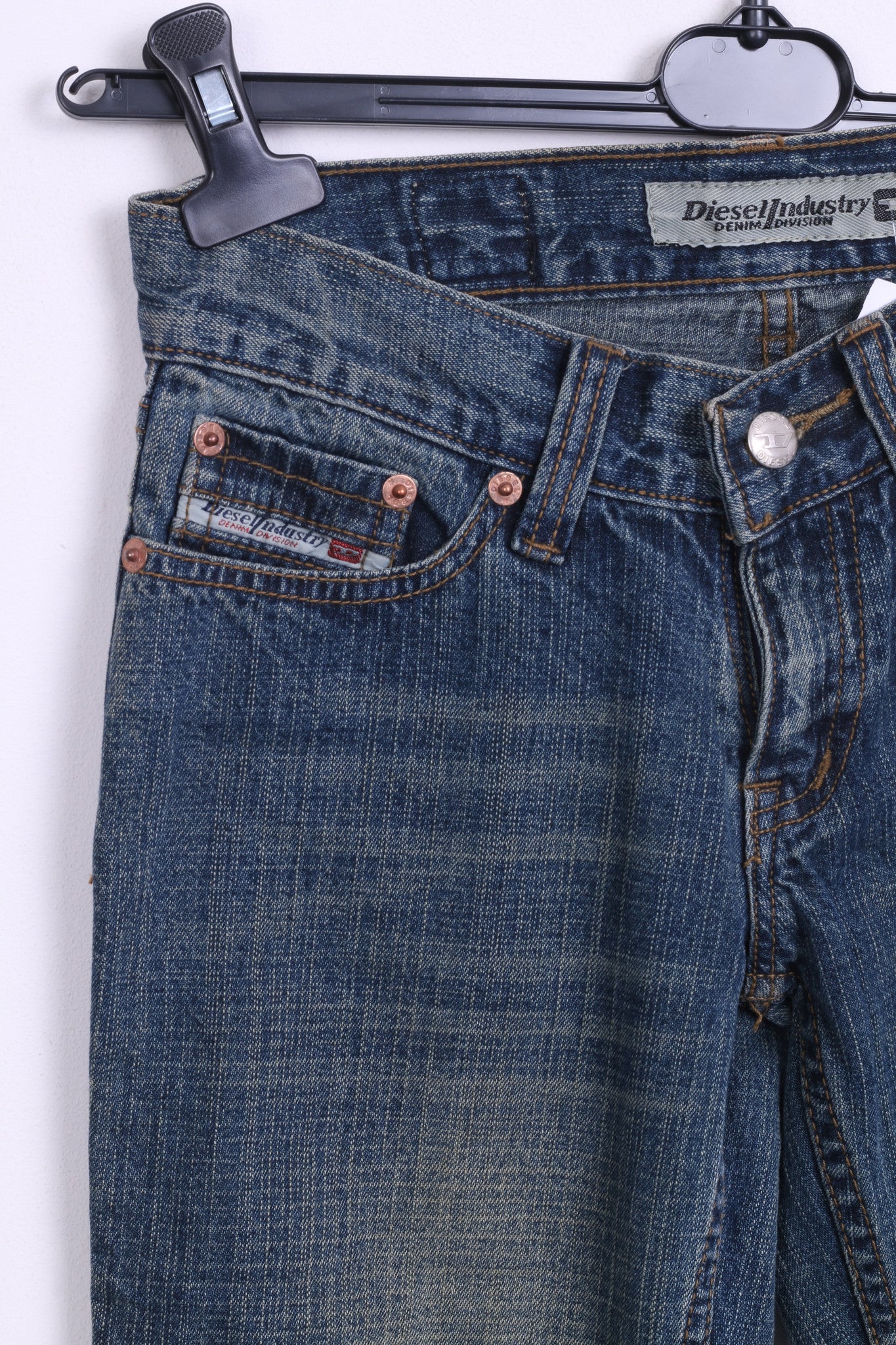 Diesel Industry Womens 26 Trousers Blue Cotton Denim Jeans - RetrospectClothes