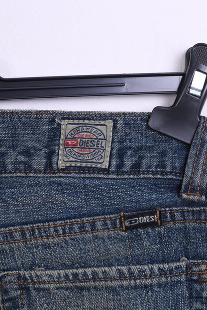 Diesel Industry Womens 26 Trousers Blue Cotton Denim Jeans - RetrospectClothes