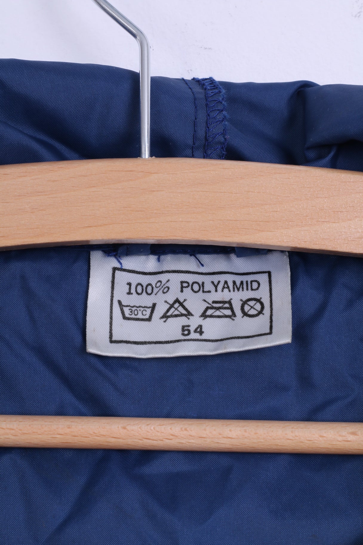 Unbranded Mens 54 L Rain Jacket Nylon Waterproof Navy Hooded Top