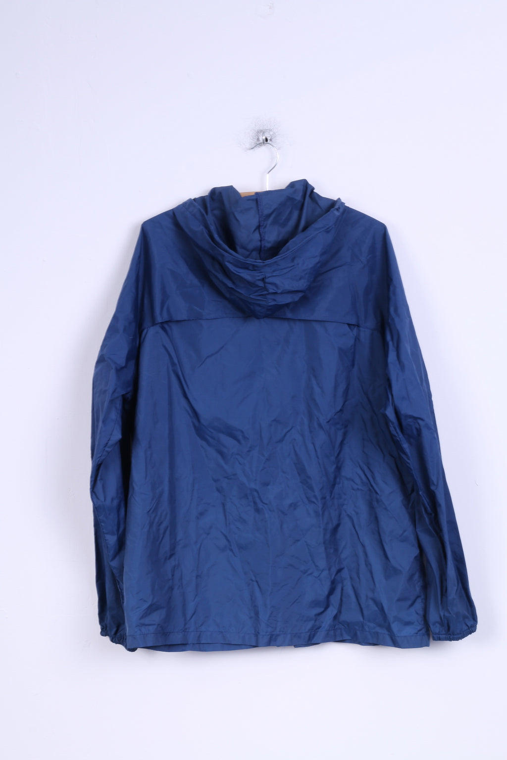 Unbranded Mens 54 L Rain Jacket Nylon Waterproof Navy Hooded Top