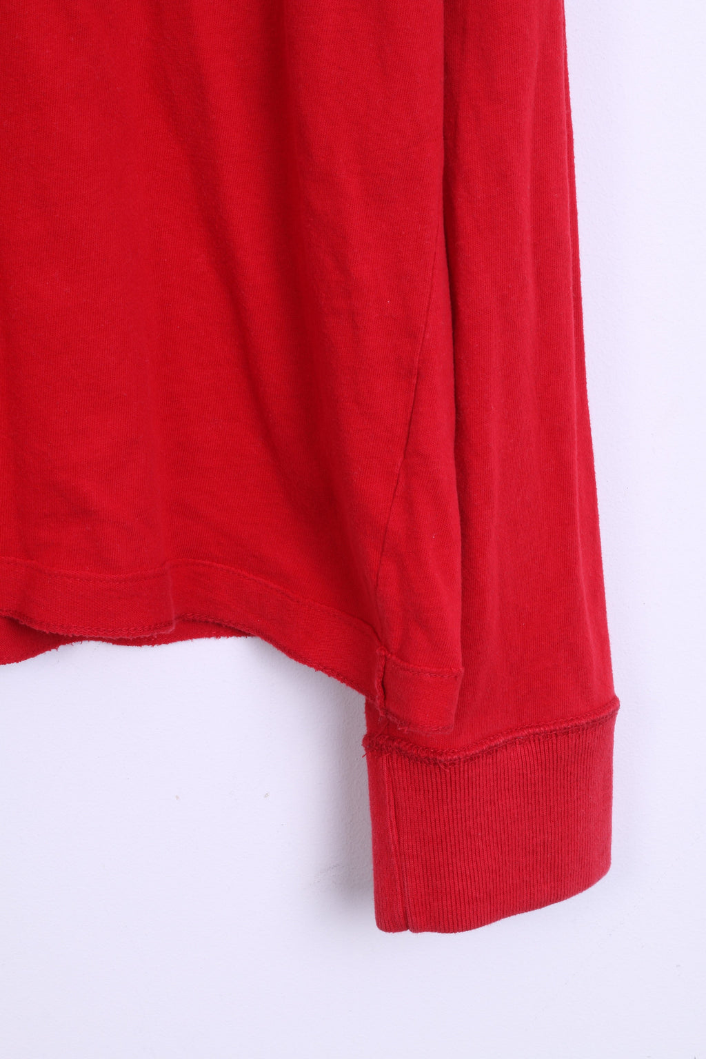 Hollister California Mens L Shirt Crew Neck Red Long Sleeve Cotton HCO 1992 - RetrospectClothes