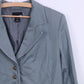 H&M Womens 42 XL Blazer Single Breasted Turquoise Cotton