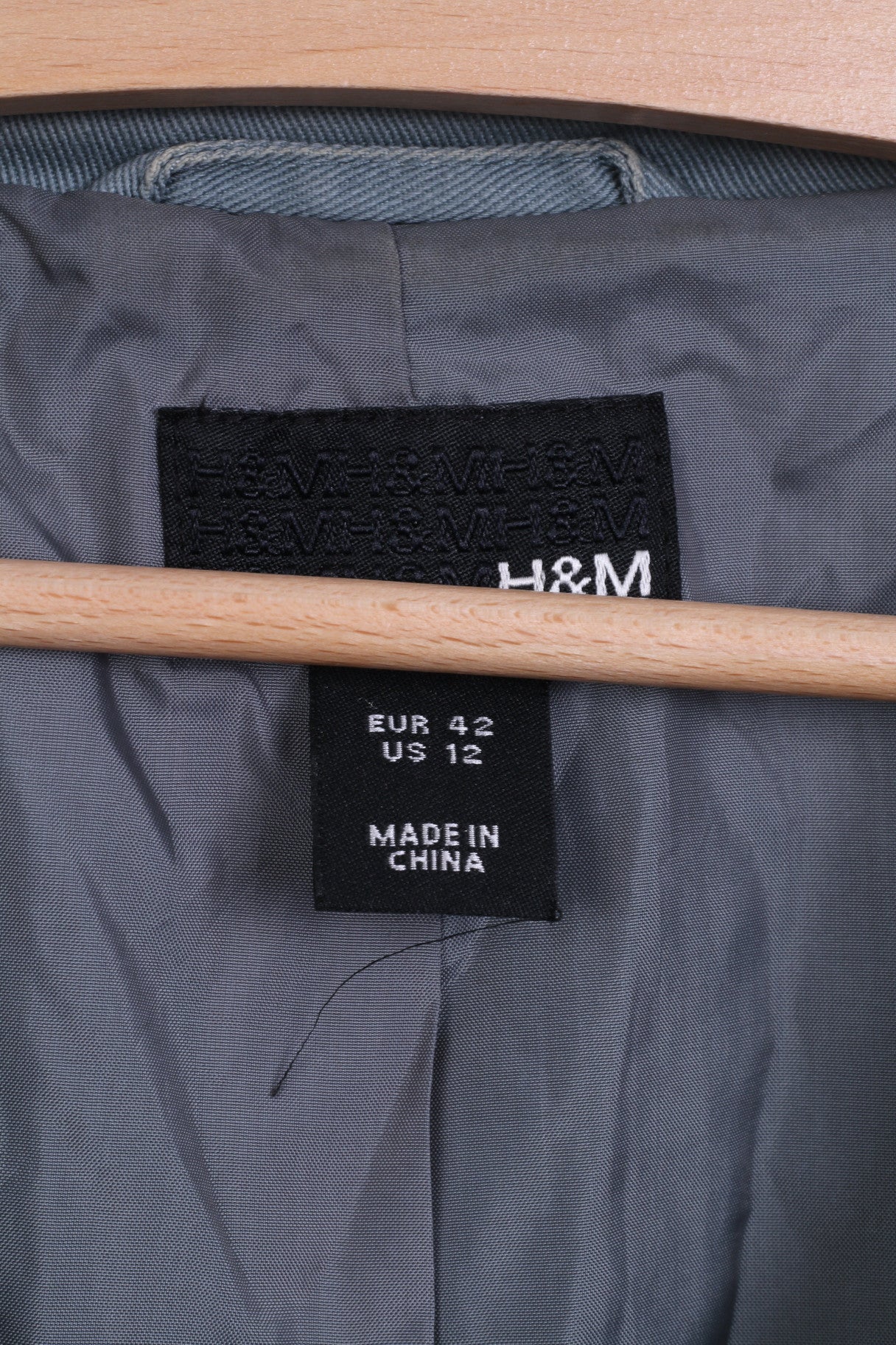 Blazer H&amp;M da donna 42 XL monopetto in cotone turchese