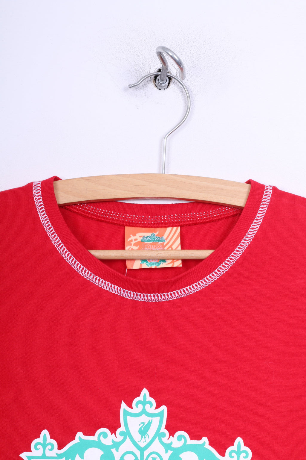 New Liverpool Football Club T-shirt da uomo M grafica girocollo in cotone rosso sportivo top estivo 