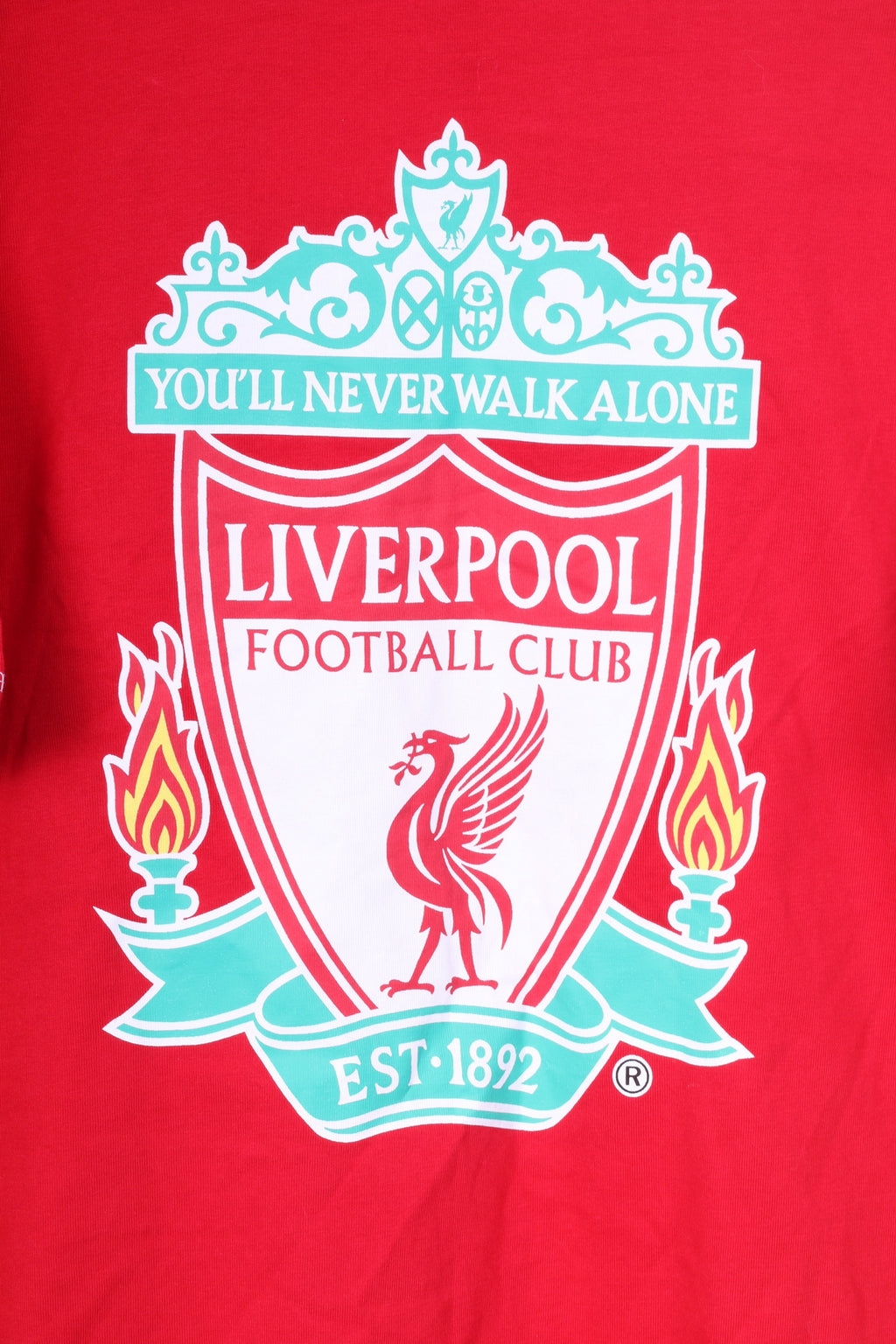 New Liverpool Football Club T-shirt da uomo M grafica girocollo in cotone rosso sportivo top estivo 