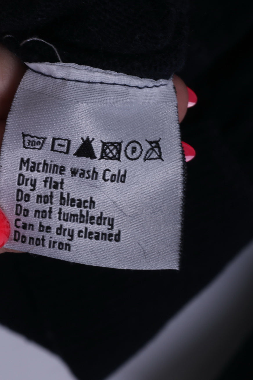 Superdry Mens L Jumper Sweater V Neck Navy AW2010