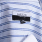 Jaeger London Mens 16.5 L XL Casual Shirt Striped White Cotton - RetrospectClothes
