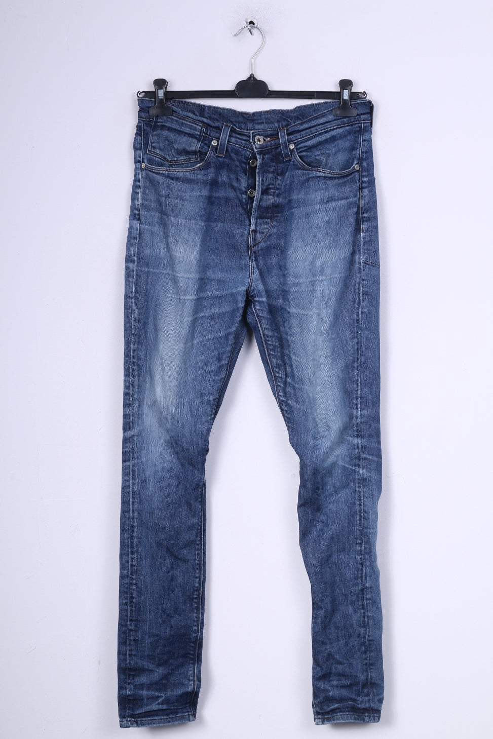 Levi Strauss&Co Mens W30 L32 Trousers Denim Blue Cotton