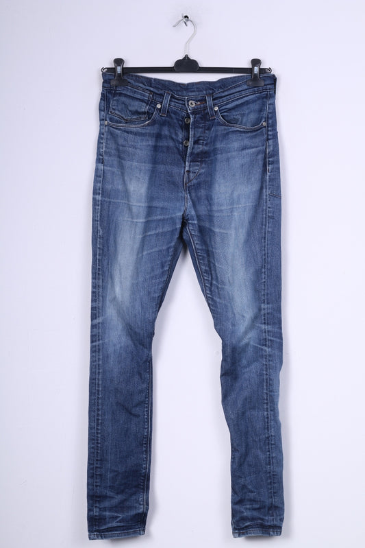 Pantaloni Levi Strauss&amp;Co Uomo W30 L32 Denim Blu Cotone