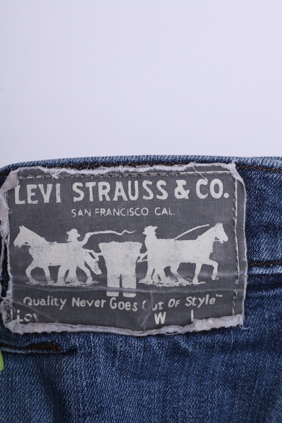 Levi Strauss&Co Mens W30 L32 Trousers Denim Blue Cotton