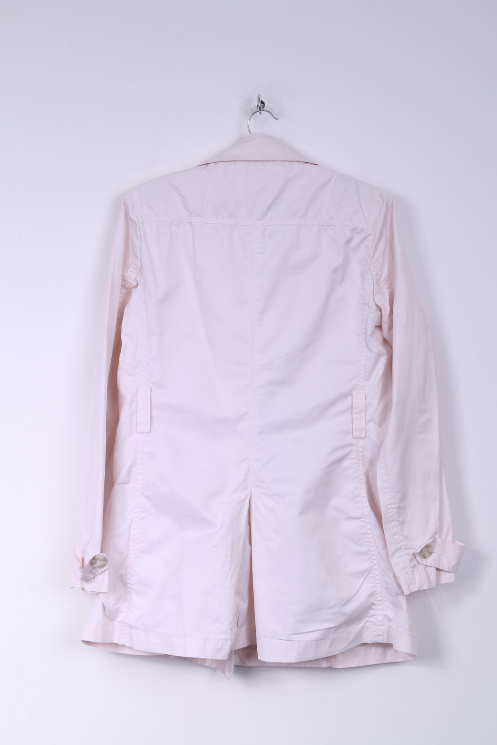 Giacca United Colors Of Benetton Donna 44 XL Doppio Petto Cotone Rosa Chiaro