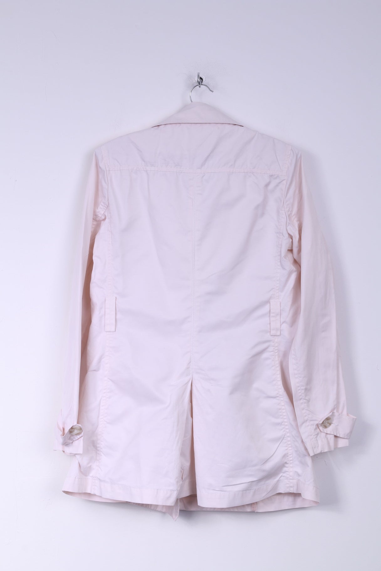 Giacca United Colors Of Benetton Donna 44 XL Doppio Petto Cotone Rosa Chiaro