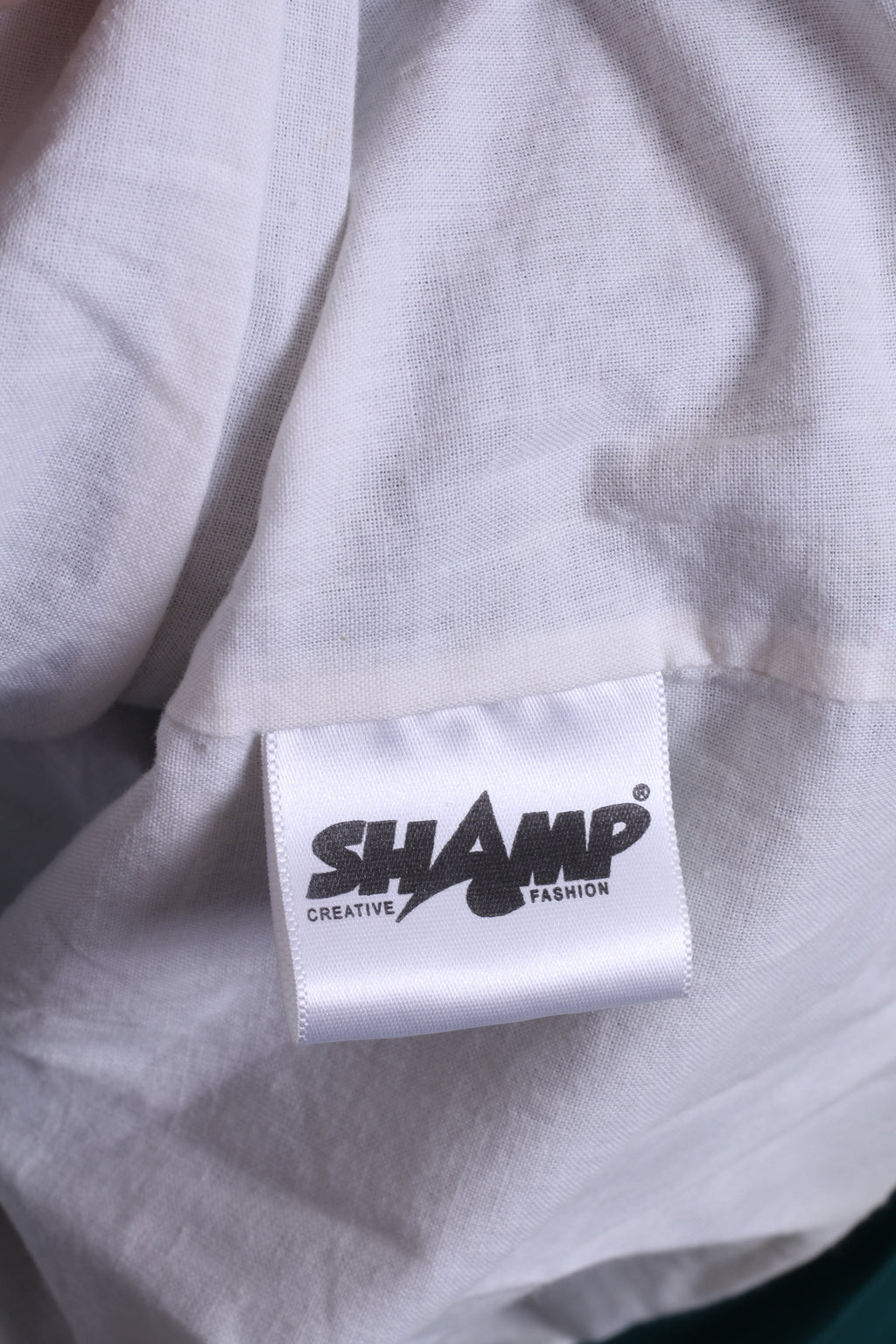 Shamp Mens M Rain Jacket Green Nylon Waterproof Zip Up Lightweight Top