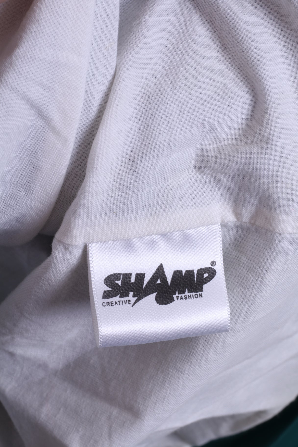 Shamp Mens M Rain Jacket Green Nylon Waterproof Zip Up Lightweight Top