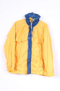 FLG Members Veste légère 176 pour garçon Jaune Fermeture éclair complète à capuche en nylon imperméable