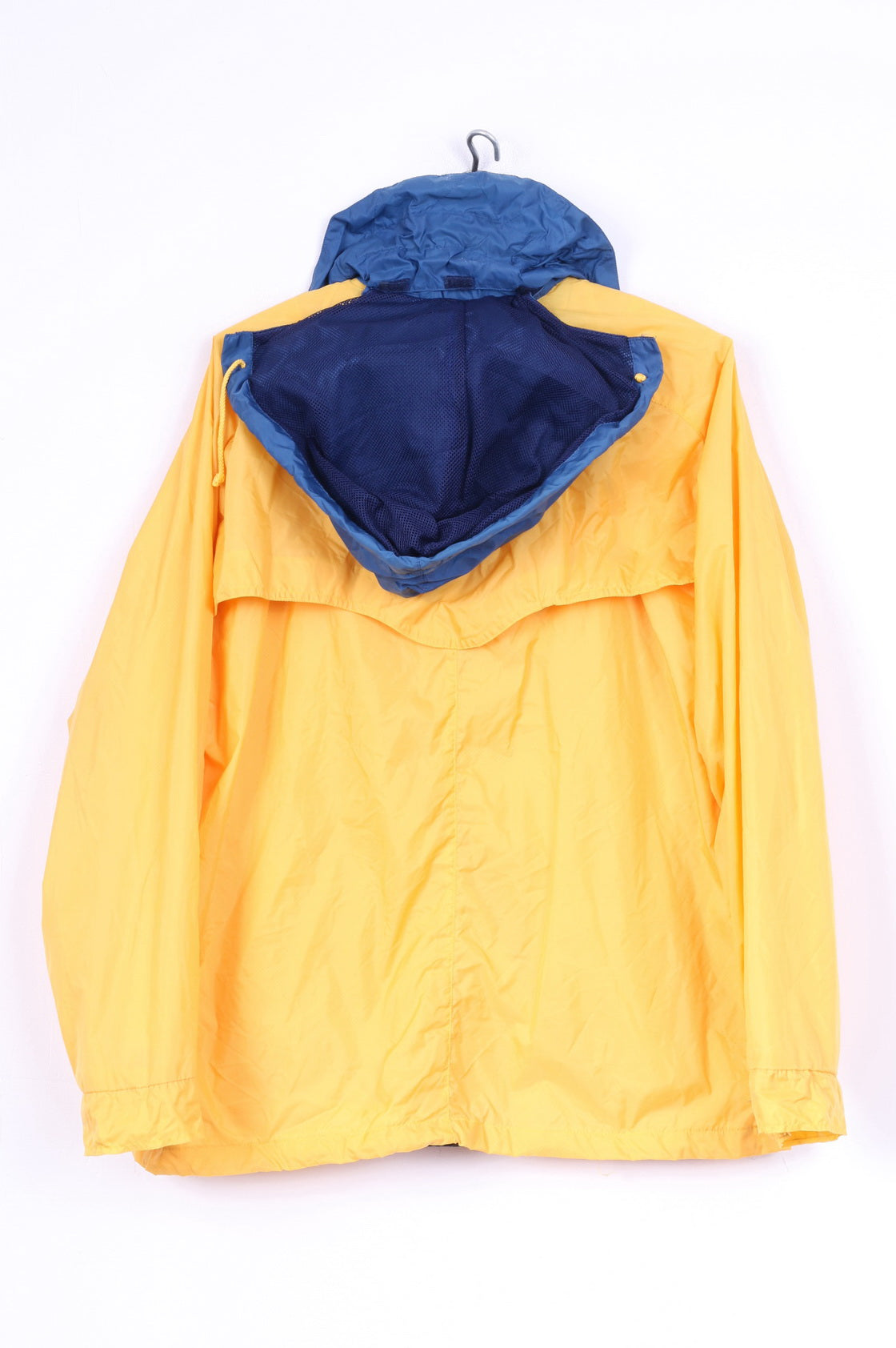 F.L.G. Members Boys 176 Lightweight Jacket Yellow Full Zipper Hooded Nylon Waterproof