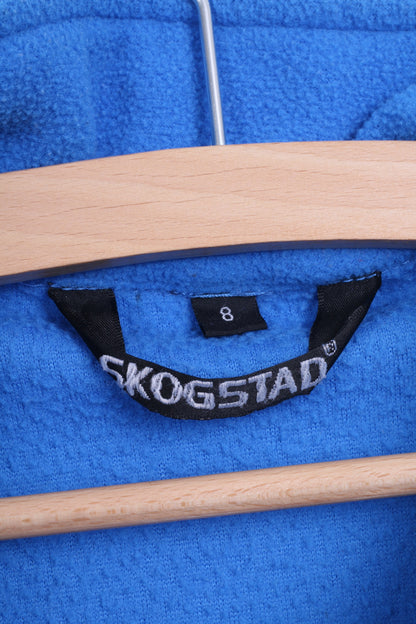 SKOGSTAD Womens 8 S Fleece Top Blue Sweatshirt Jumper - RetrospectClothes
