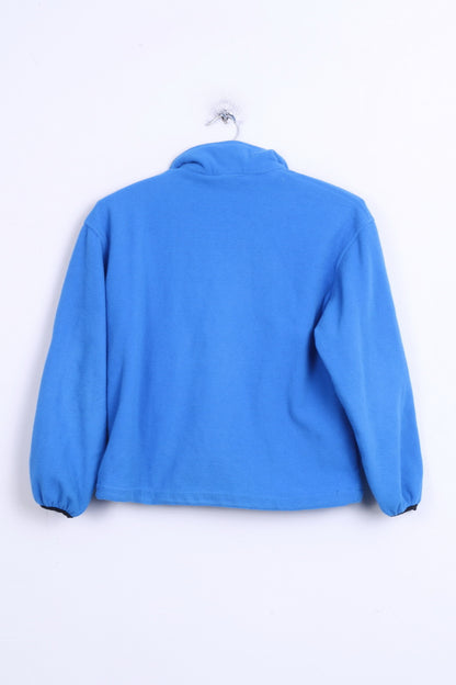 SKOGSTAD Womens 8 S Fleece Top Blue Sweatshirt Jumper - RetrospectClothes