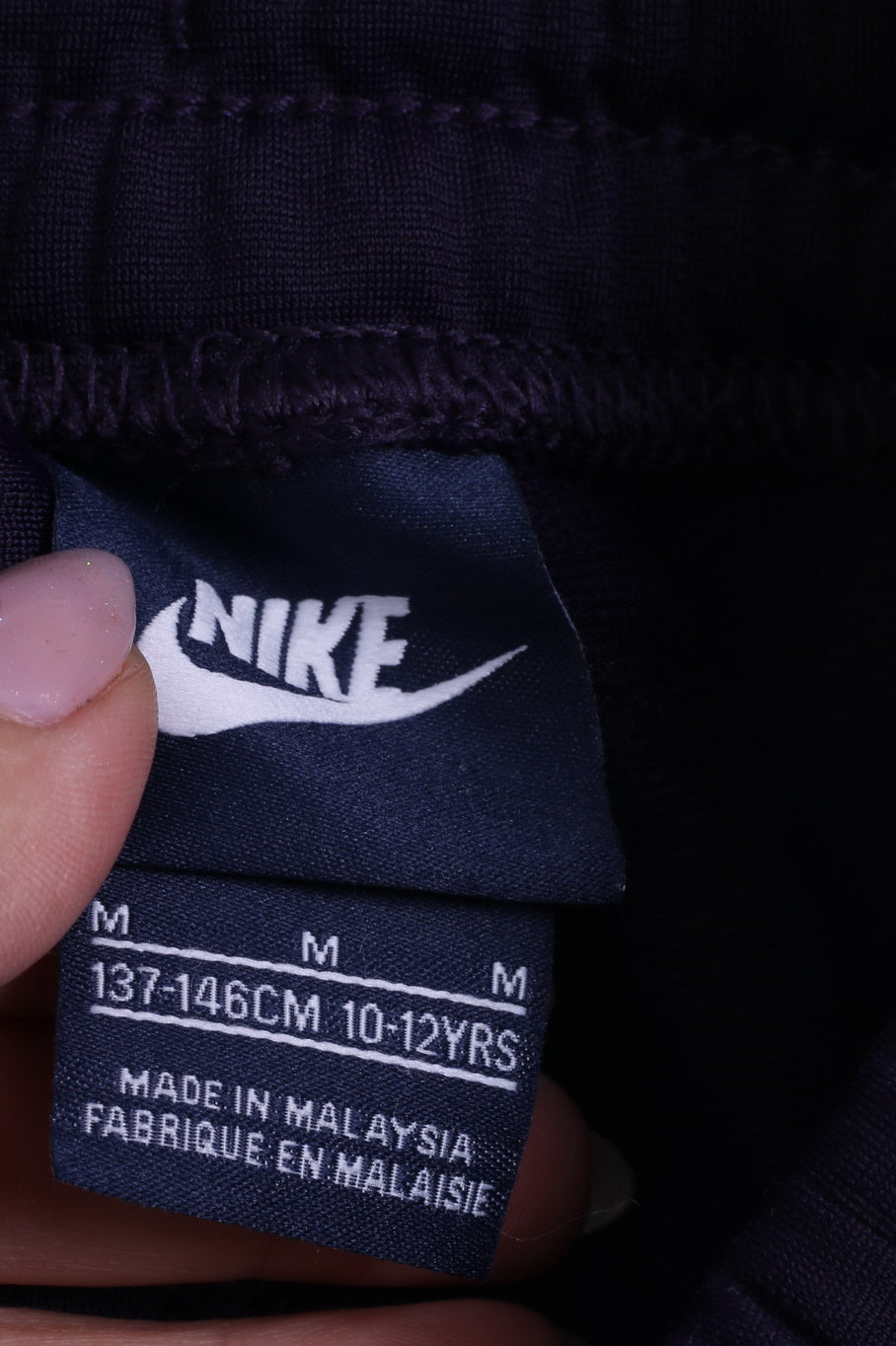 Nike Pantalon de survêtement de sport brillant violet pour fille 137-146 cm 10-12 ans