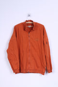 Camel Active Sweat-shirt L pour homme en coton orange avec fermeture éclair