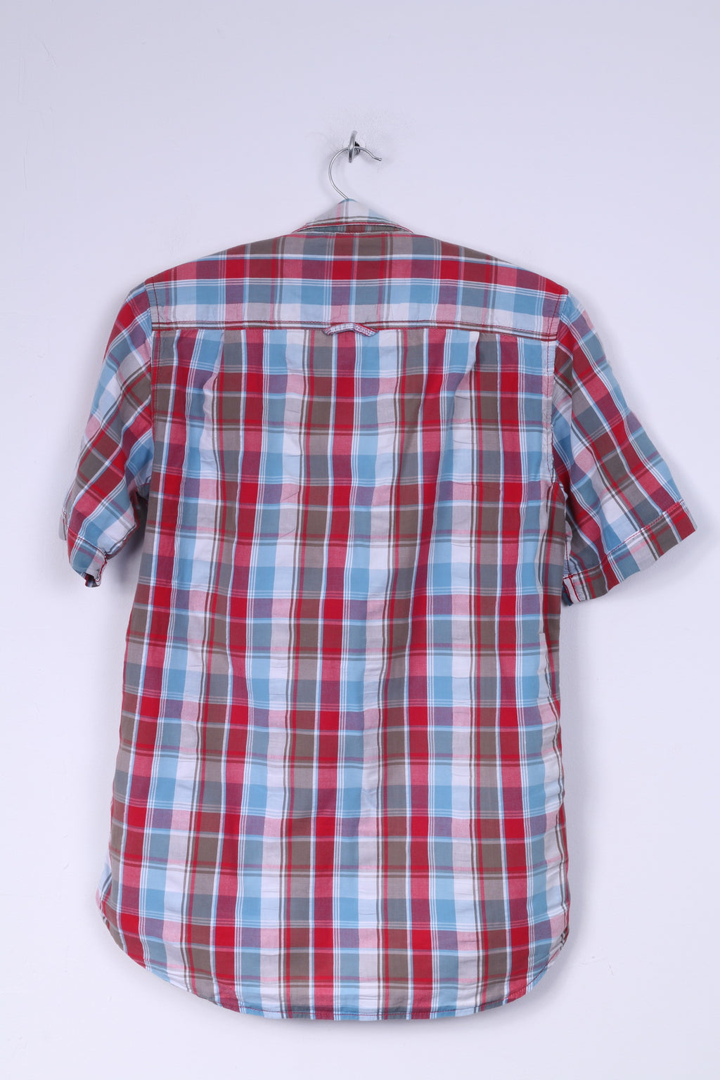 Camicia casual da uomo L Superdry a maniche corte a quadri multi