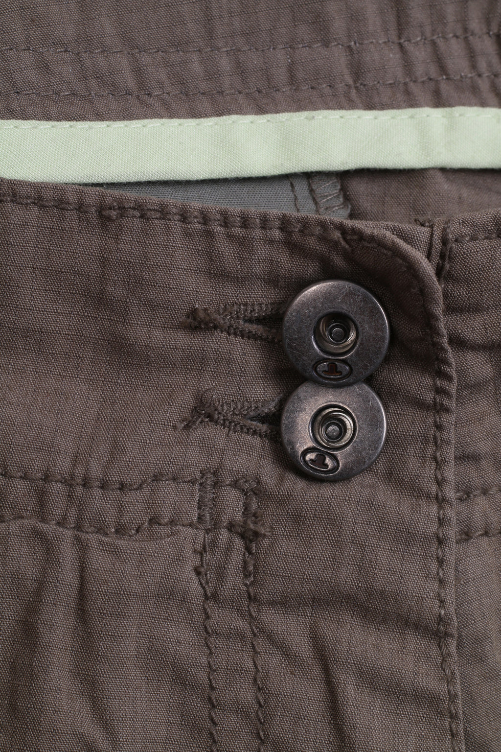 Tom Tailor Womens Trousers W40 L32 Cotton Green Maya Low - RetrospectClothes