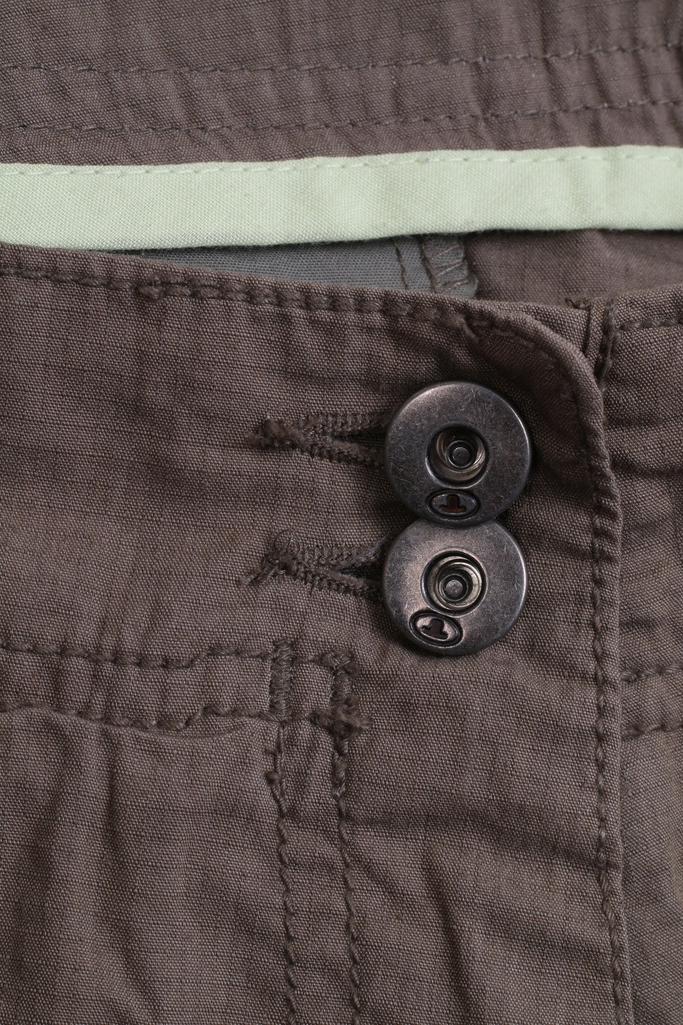 Tom Tailor Womens Trousers W40 L32 Cotton Green Maya Low - RetrospectClothes