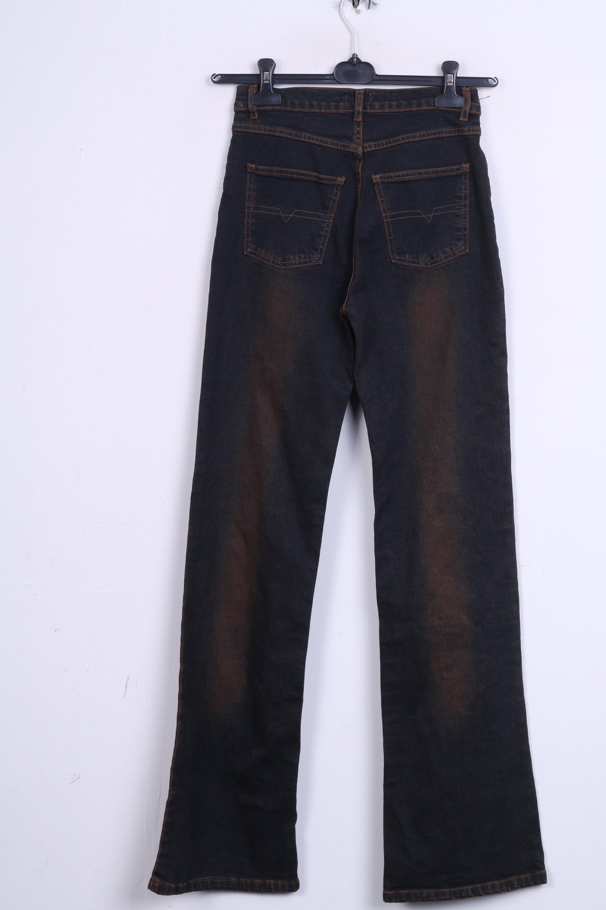 Nuovi pantaloni Dorin da donna 36 Jeans denim Ornamenti a gamba lunga