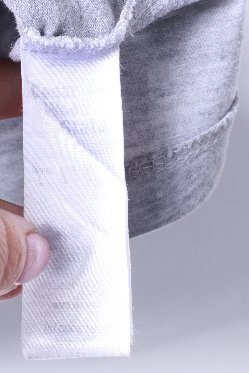 Cedar Wood State T-shirt L (M) pour hommes, en coton gris, graphique NASA, haut ajusté