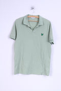 Lyle & Scott Club Mens XL Polo Shirt Cotton Mins Detailed Buttons Stretch