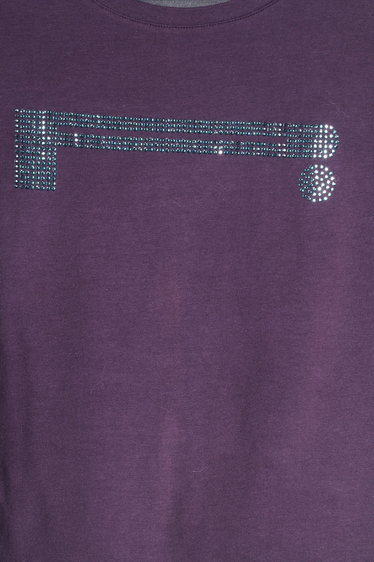 Camicia a maniche lunghe Pirelli da donna, top viola elasticizzato girocollo con logo