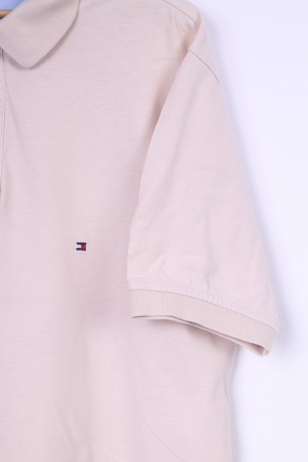 Tommy Hilfiger Polo L Homme Beige Boutons Détaillés Top Coton