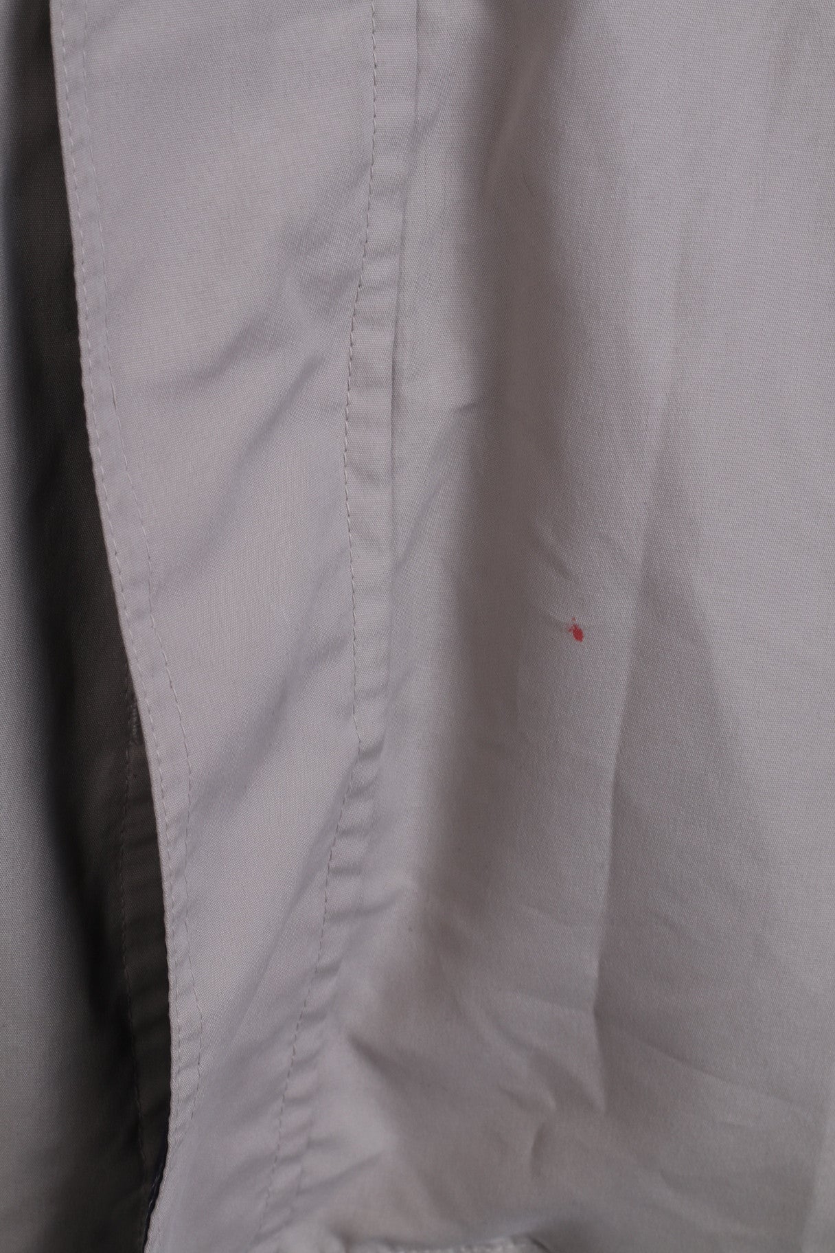 Champion Men L Veste Beige Col Montant Fermeture Éclair Complète Harrington Top